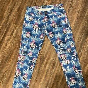 Pink dolphin firey 8 ball cargo pants